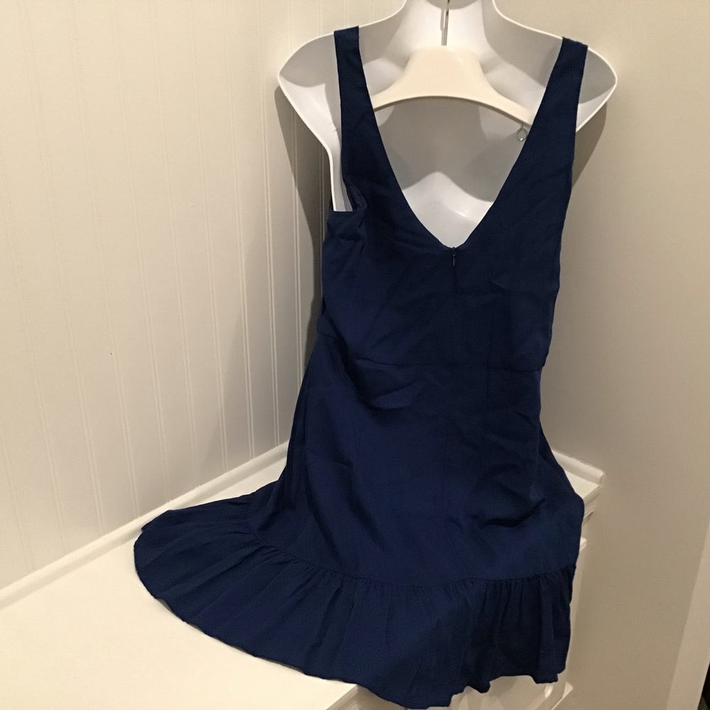 Dress Junior’s Large Halter Navy NWT $64 GB - Picture 8 of 11